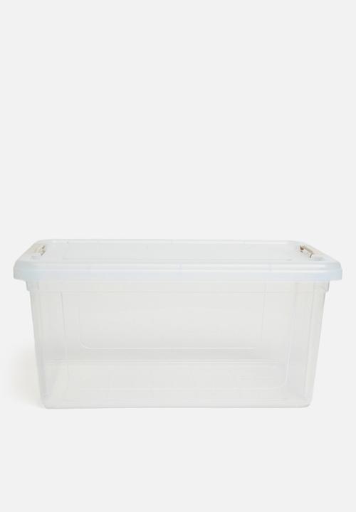 Storage Box With Lid - Clear
