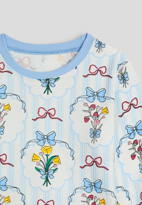 Pop Candy - Pj set - white/blue/aop