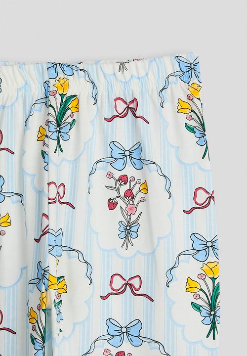 Pop Candy - Pj set - white/blue/aop