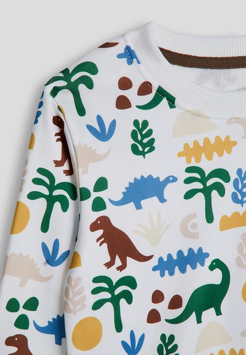 Pop Candy - Aop sweatshirt - white/multi dinos