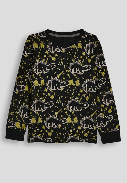 Pop Candy - Dino aop pj set - black/gold
