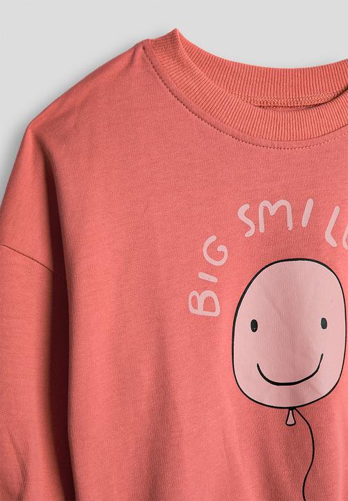 Pop Candy - Big smile club sweatshirt - dark pink