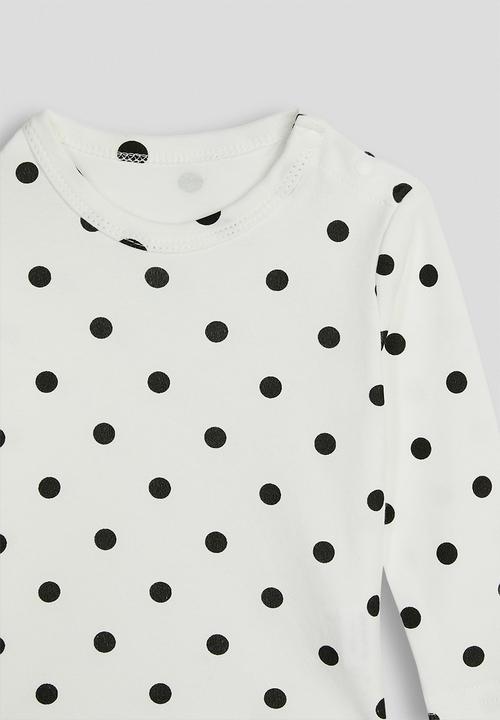 Pop Candy - Polka dot body vest - white/black