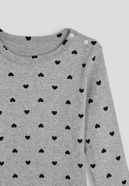 Pop Candy - Melange body vest - grey/heart aop
