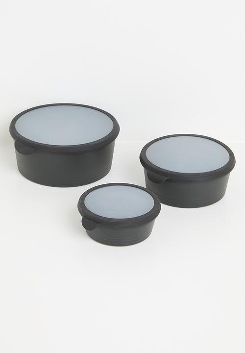 Excellent Houseware - Storage Box Set 3 Pieces - Black