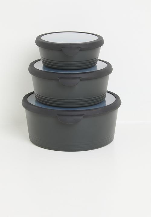 Storage Box Set 3 Pieces - Black