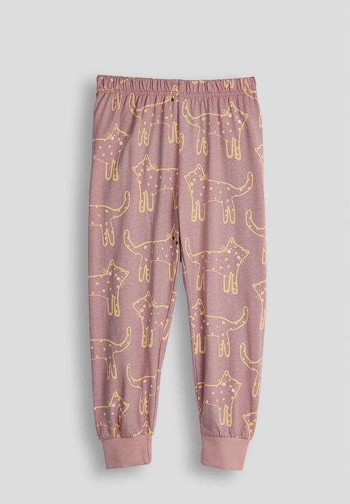 Pop Candy - Freehand cheetah aop pj set - mauve