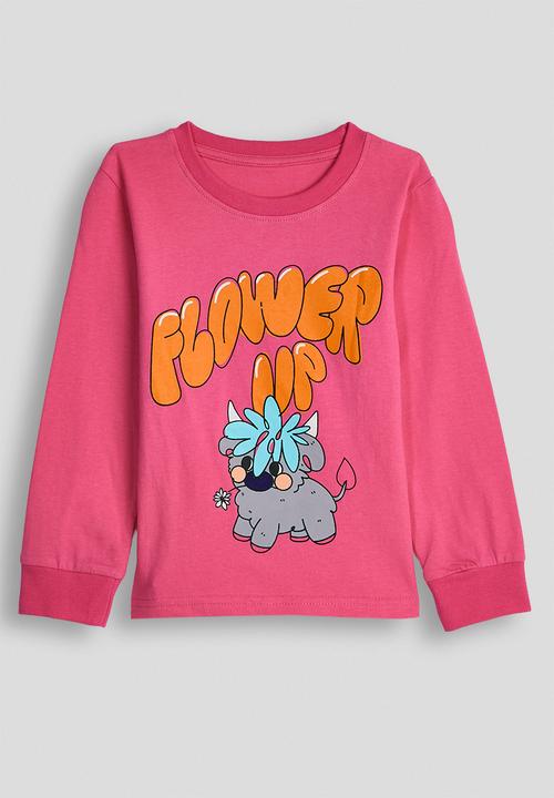 Pop Candy - Placement print pj set - cerise pink