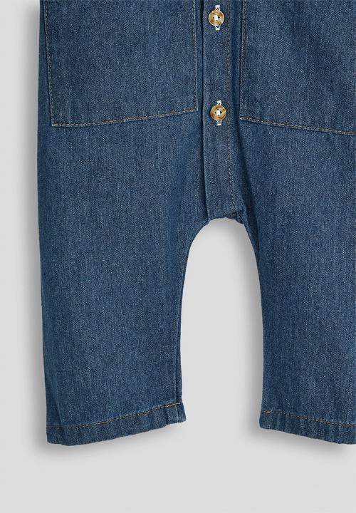 Pop Candy - Denim romper - navy/teddy