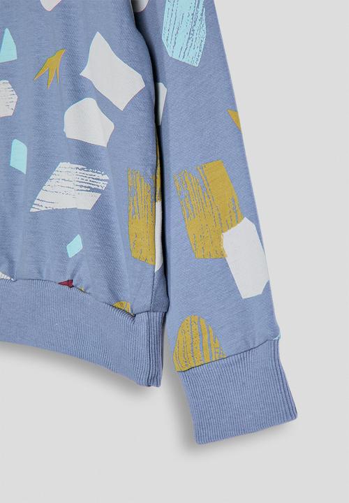 Pop Candy - Abstract aop sweatshirt - glaucous blue/multi