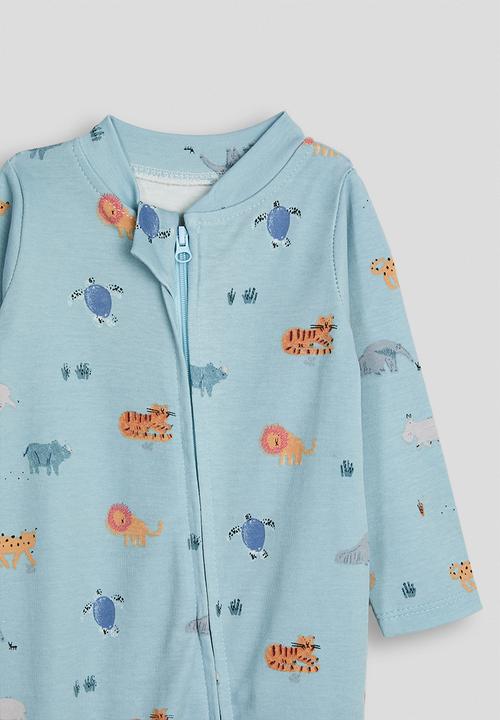 Pop Candy - Printed sleepsuit - blue/animal multi