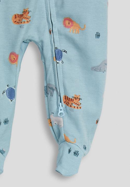 Pop Candy - Printed sleepsuit - blue/animal multi