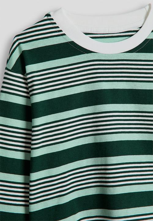 Pop Candy - Long sleeve tee - green stripes