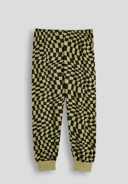 Pop Candy - Pj set with graphic and slogan - army green/army green checkerboard
