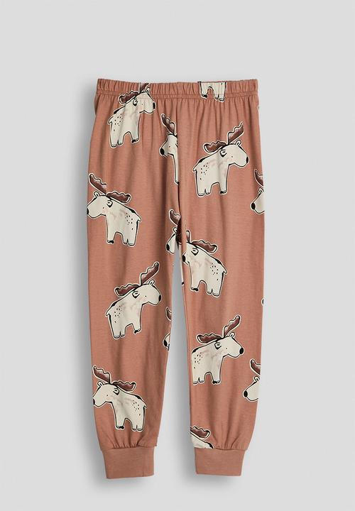Pop Candy - Pj set - pinkish brown/buck aop