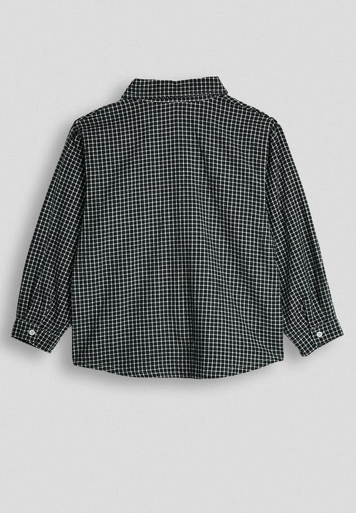 Pop Candy - Basic shirt with patch pocket - black check