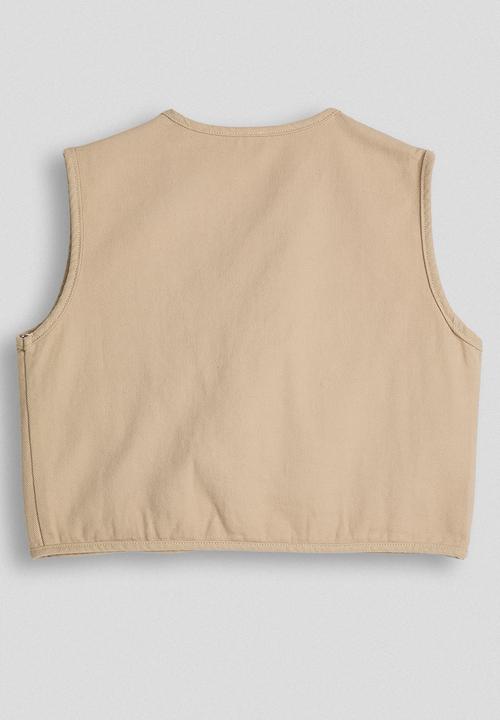 Pop Candy - Cargo vest - tan color