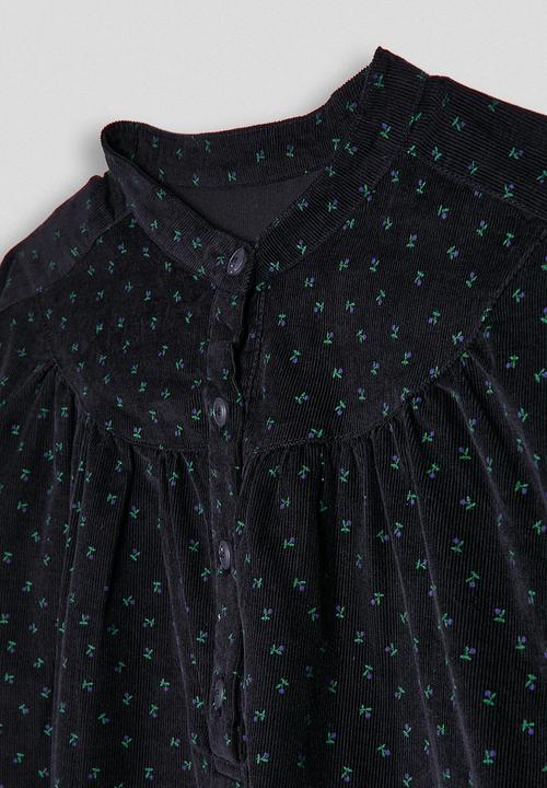 Pop Candy - Bib yoke blouse - navy/multi
