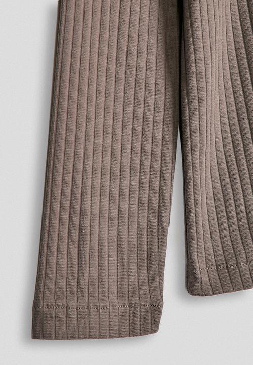 POLO - Tessa rib long sleeve tee - blush