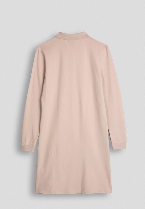 POLO - Dakota long sleeve golfer dress - blush