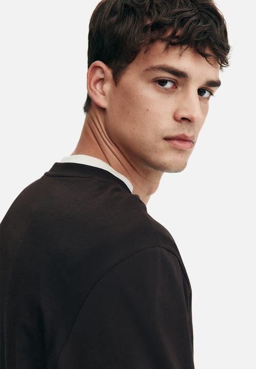 H&M - Regular fit jersey top - dark brown