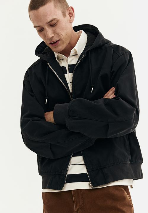 H&M - Hooded workwear jacket - black