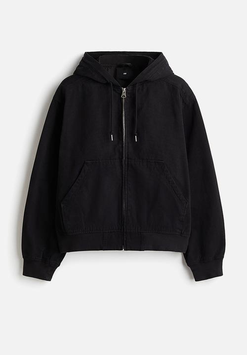 H&M - Hooded workwear jacket - black