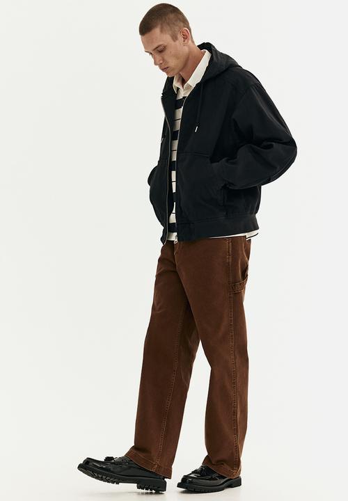 H&M - Hooded workwear jacket - black
