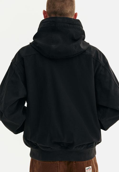 H&M - Hooded workwear jacket - black