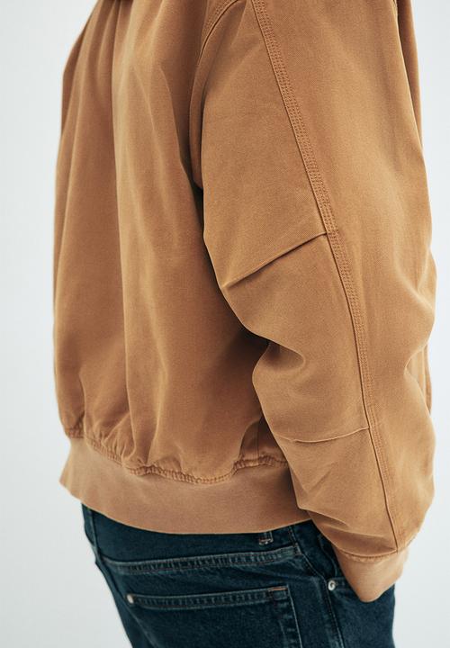 H&M - Hooded workwear jacket - brown,beige