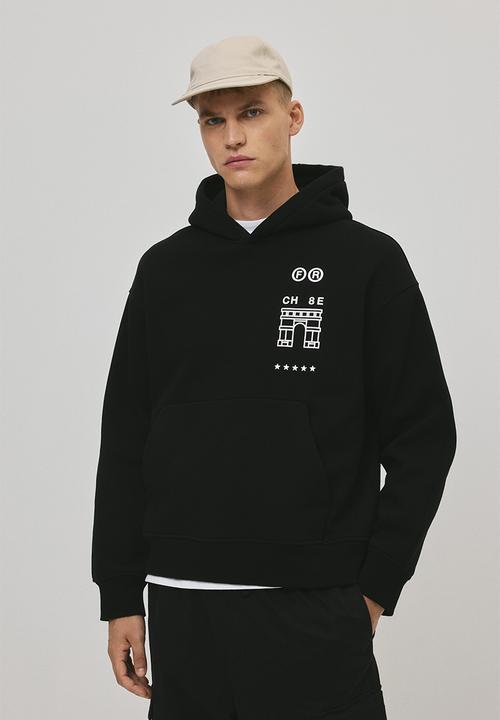 Loose fit hoodie - black/paris - 1296251002