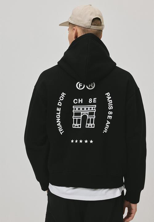 Loose fit hoodie - black/paris - 1296251002