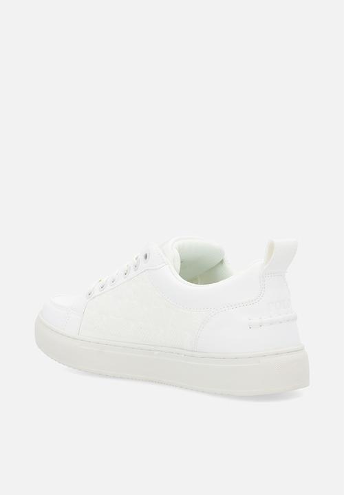 POLO - Block monogram sneaker - white