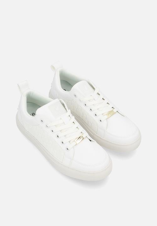 POLO - Block monogram sneaker - white