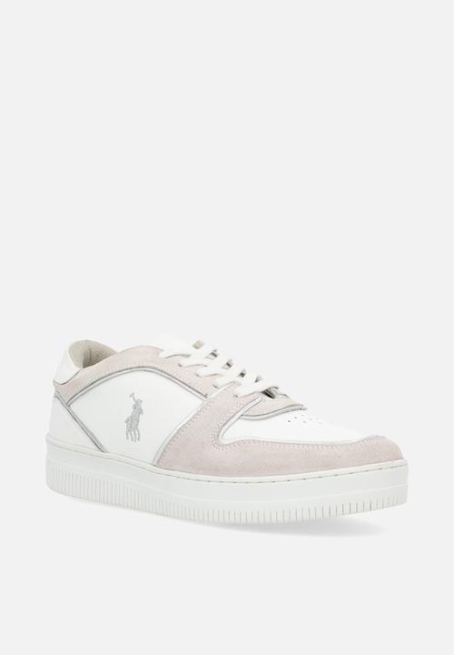 POLO - Tipped leather platform sneaker - grey