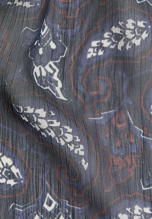 H&M - Patterned chiffon blouse - navy blue/paisley pattern