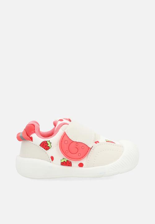 Pop Candy - Anti slip sneakers - white/strawberry aop