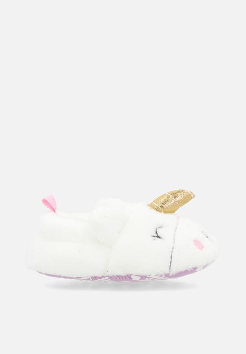 Pop Candy - Unicorn slippers - white