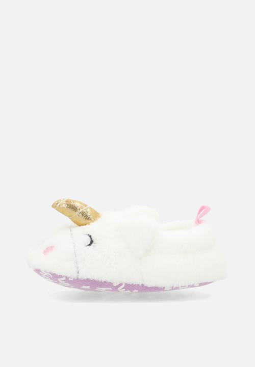 Pop Candy - Unicorn slippers - white