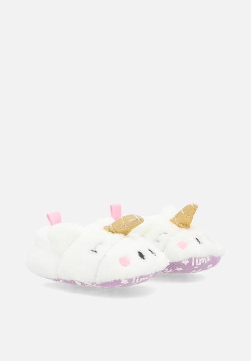 Pop Candy - Unicorn slippers - white