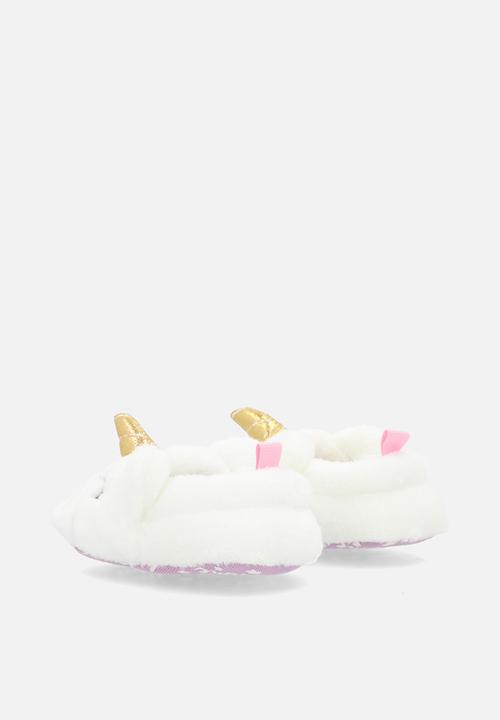 Pop Candy - Unicorn slippers - white