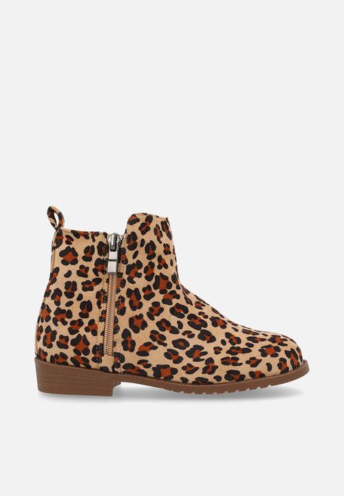 Pop Candy - Chelsea boots - leopard print
