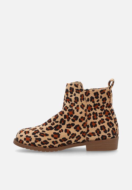 Pop Candy - Chelsea boots - leopard print