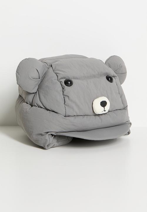 Pop Candy - Novelty quilted aviator hat - grey