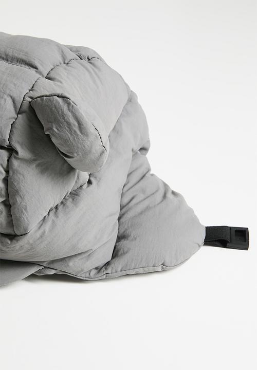 Pop Candy - Novelty quilted aviator hat - grey