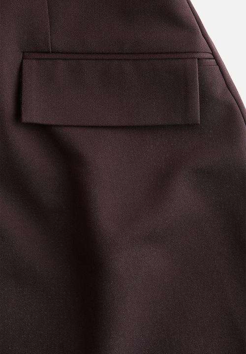 H&M - Short dress - burgundy
