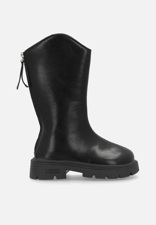 Pop Candy - PU tall boots - black