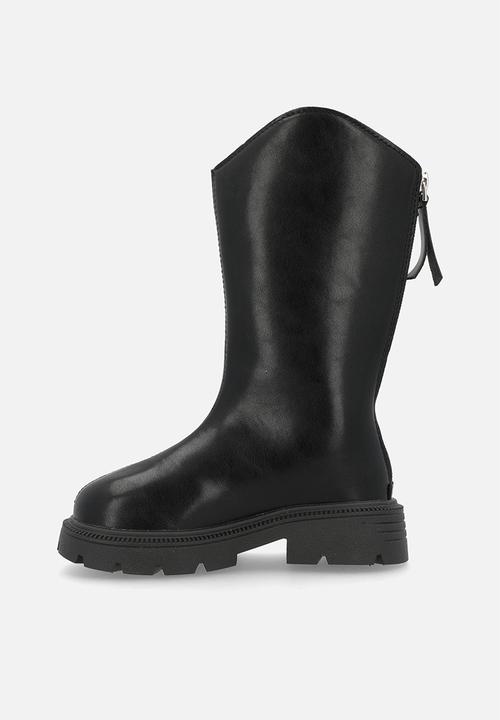 Pop Candy - PU tall boots - black