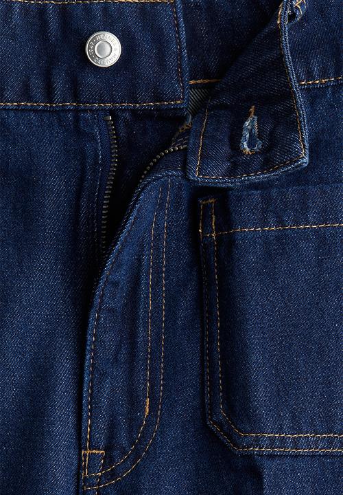 H&M - Wide high ankle jeans - dark denim blue