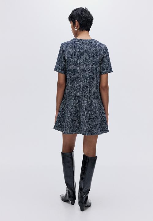H&M - Bouclé dress - dark blue